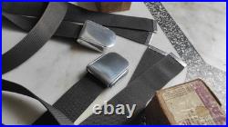 NOS Ford Thunderbird Lincoln Mercury Trucks Rare Black Front Seat Belts FoMoCo 2