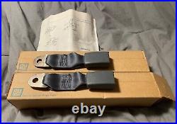 NOS IROC Camaro Firebird Medium Dark Gray Rear Seat Belt Buckle Set 82-92 NEW GM NOS IROC Camaro Firebird Medium Dark Gray Rear Seat Belt Buckle Set 82-92 NEW GM