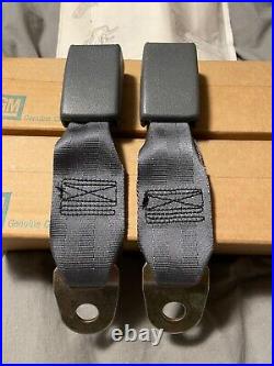 NOS IROC Camaro Firebird Medium Dark Gray Rear Seat Belt Buckle Set 82-92 NEW GM NOS IROC Camaro Firebird Medium Dark Gray Rear Seat Belt Buckle Set 82-92 NEW GM