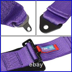 NRG SFI 16.1 5-Points Cam Lock Buckle Racing Seat Belt Harness Purple SBH-B6PCPP