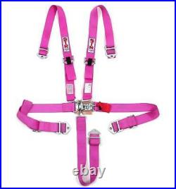Nascar Harness 5-Point 2 YOUTH 1.8m SFI Approved Race Seat Belt Buckle PINK