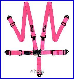 Nascar Race Harness 5-Point 2 NINJA SFI Rated Racing Seat Belt Buckle PINK FLUO Nascar Race Harness 5-Point 2 NINJA SFI Rated Racing Seat Belt Buckle PINK FLUO