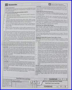 New GENUINE GM Black Rear Seat Belt Buckle Fits LH RH 2016-2024 Chevrolet Camaro