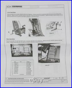 New GENUINE GM Black Rear Seat Belt Buckle Fits LH RH 2016-2024 Chevrolet Camaro