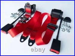 New automatic 3-point seat belt VW Golf 1-3 seat belt VW Golf, RED