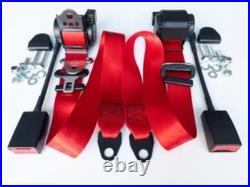 New automatic 3-point seat belt VW Golf 1-3 seat belt VW Golf, RED