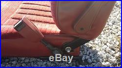 Nissan Datsun 280zx front seat belt assembly. Trim, Red Seat Belt buckle Pair