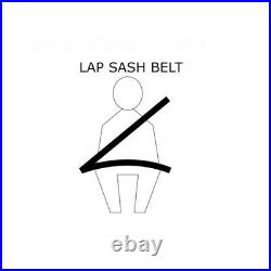 Non-Retractable Lap Sash Seat Belt 2.0M With 150Mm 610Mm Adjustable Web Buckle