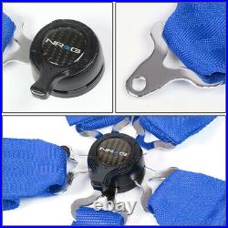 Nrg Innovations Sbh-6pcbl 6-point Cam Lock Buckle Racing Seat Belt Harness Blue