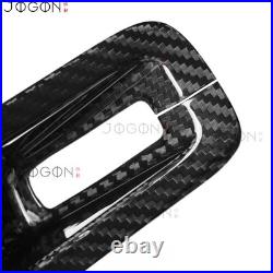 Pair Real Carbon Fiber Seat Belt Buckle Base Cover For Corvette C8 Z06 Z51 2020+