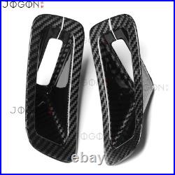 Pair Real Carbon Fiber Seat Belt Buckle Base Cover For Corvette C8 Z06 Z51 2020+