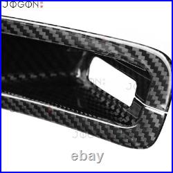 Pair Real Carbon Fiber Seat Belt Buckle Base Cover For Corvette C8 Z06 Z51 2020+