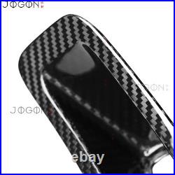 Pair Real Carbon Fiber Seat Belt Buckle Base Cover For Corvette C8 Z06 Z51 2020+