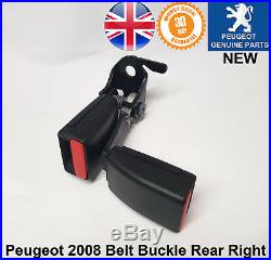 Peugeot 2008 Seat Belt Buckle Anchor Clip Rear Right Side 96781661XT Genuine New
