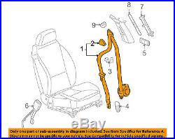 Pontiac GM OEM 05-07 G6 Front Seat Belt Buckle-Retractor Assy Left 89025873