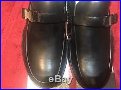 Prada Linea Rossa calfskin loafers with seat belt buckle New size UK7 US8$650