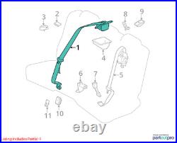 Rear Left Driver Seat Belt Buckle Lexus Is300 Is350 (2017-2020) Oem