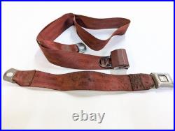 Red Front Center Seat Belt / Buckle 80 81 82 83 84 85 86 Ford F150 F250 F350
