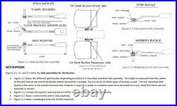 Retractable Lap Sash Seat Belt 90/90 on Pillar 150-610 mm Adjustable Web Buckle Retractable Lap Sash Seat Belt 90/90 on Pillar 150-610 mm Adjustable Web Buckle