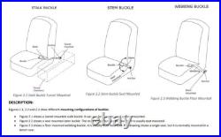 Retractable Lap Sash Seat Belt 90/90 on Pillar 150-610 mm Adjustable Web Buckle Retractable Lap Sash Seat Belt 90/90 on Pillar 150-610 mm Adjustable Web Buckle