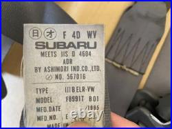 SUBARU Impreza GC8 WRX STi Seat Belt set (No front seat belt buckle) 1995y RHD