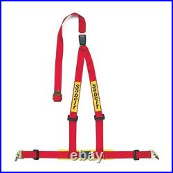 Sabelt Three Point Seat Belt Red 2 Inch ECE R16 Bolt-On with Push Button Buckle