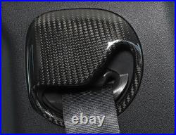Seat Belt Buckle Adjust Cover Trim For Defender 110 2020-2023 Dry Carbon Fiber
