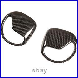 Seat Belt Buckle Adjust Cover Trim For Defender 110 2020-2023 Dry Carbon Fiber