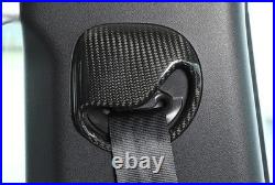 Seat Belt Buckle Adjust Cover Trim For Defender 110 2020-2023 Dry Carbon Fiber