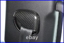 Seat Belt Buckle Adjust Cover Trim For Defender 110 2020-2023 Dry Carbon Fiber