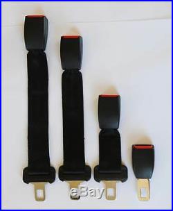 Seat Belt Extension (25mm 1 Inch Clip Tongue) Extender Car Vehicle Strap Buckle