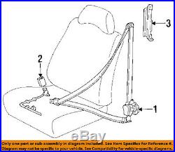 TOYOTA OEM 94-95 Corolla Front Seat-Belt & Buckle Retractor Left 7322002021B0