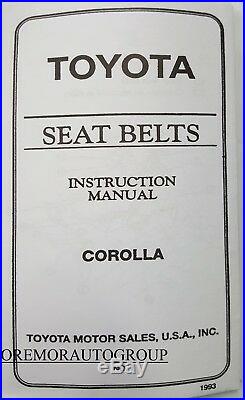 TOYOTA OEM 96-97 Corolla Front Seat Belt-Buckle Left 7324002012B0