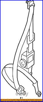 TOYOTA OEM Tacoma Rear Seat Belt-Belt & Buckle Retractor Right 7336004010B1