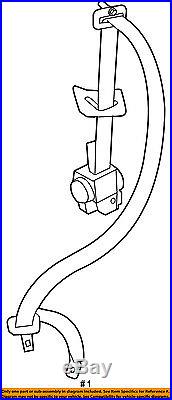 TOYOTA OEM Third Row Seat Belt-Belt & Buckle Retractor Right 7356035040C0