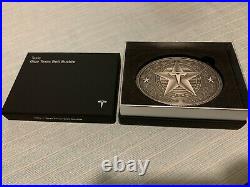 Tesla Giga Belt Buckle IN HAND Don't Mess With (Texas)