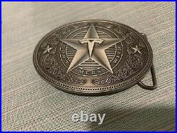 Tesla Giga Belt Buckle IN HAND Don't Mess With (Texas)