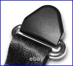 Three-point Rear Seat Belt 50cm Buckle Black for Porsche 911