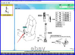 Toyota OEM Front Seat Belt Buckle 73230-0A040-C0 for 2022-2023 Corolla Cross