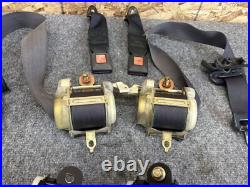 Toyota Supra 1986-88 Front Rear Seatbelt Seat Belts Buckles Set Blue Oem Toyota Supra 1986-88 Front Rear Seatbelt Seat Belts Buckles Set Blue Oem