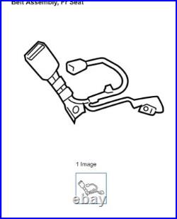 Toyota Venza 2021-2022 OEM Front Driver Seat Belt Buckle Assembly 73230-48550-C0 Toyota Venza 2021-2022 OEM Front Driver Seat Belt Buckle Assembly 73230-48550-C0