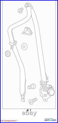 Used Front Left Seat Belt Front fits 2016 Buick Envision driver retractor Front