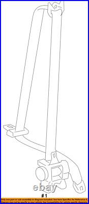 Used Front Left Seat Belt Front fits 2019 Toyota Corolla bucket driver retracto