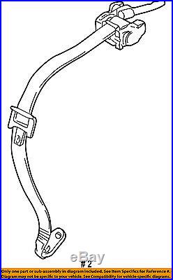 VOLVO OEM 05-07 V70 Rear Seat Belt-Belt & Buckle Retractor 6841676