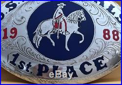 VTG 1988 U. S. NATIONALS 1st PLACE Paso Fino Horse Champion's TROPHY BELT BUCKLE