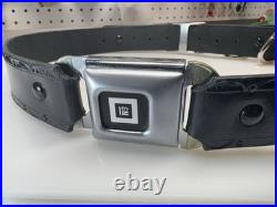 Vintage GM Seat Belt Buckle Belt Custom Leather Adjustable 29-38? Corvette