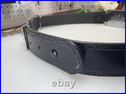 Vintage GM Seat Belt Buckle Belt Custom Leather Adjustable 29-38? Corvette