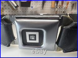 Vintage GM Seat Belt Buckle Belt Custom Leather Adjustable 29-38? Corvette